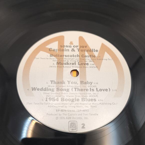 Captain and Tennille Song of Joy Vinyl Record 1976 - Picture 7 of 7